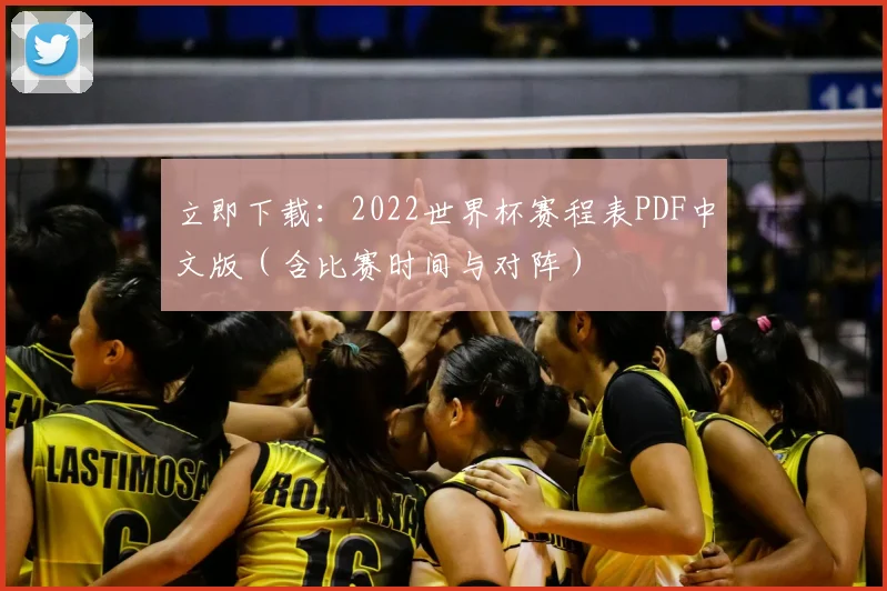 立即下载:2022世界杯赛程表PDF中文版(含比赛时间与对阵)